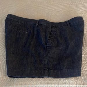 Denim dress shorts. Loft. Size 14.